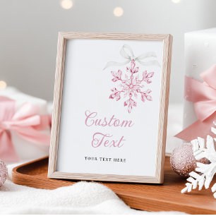 Poster de l'affiche du Baby shower Little Snowflak