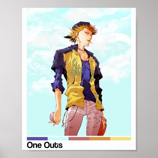 Poster de l'affiche One Outs Anime (Devant)