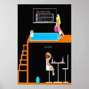 Poster de l'affiche pour bébé bowling