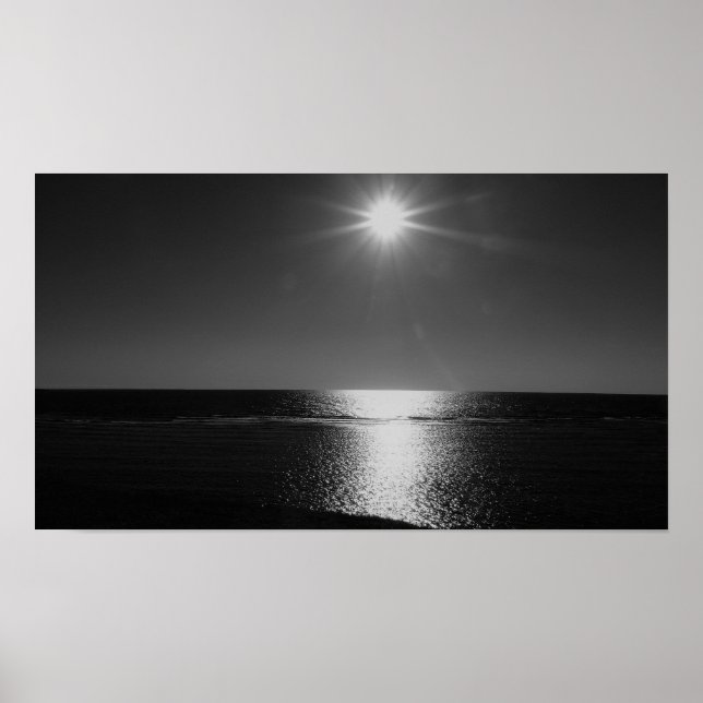 Poster de l'affiche Soleil noir et blanc sur la me (Devant)