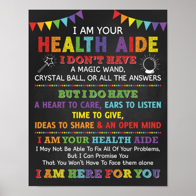 Poster de l'Aide à la santé (Devant)
