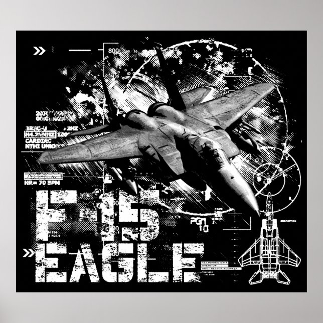 Poster de l'aigle F-15 (Devant)
