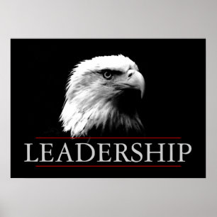 Poster de l'aigle noir blanc