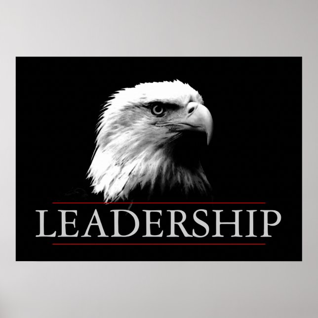 Poster de l'aigle noir blanc (Devant)