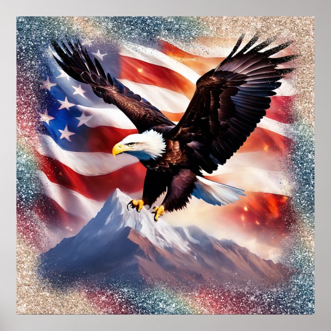 Poster de l'aigle patriotique (Devant)