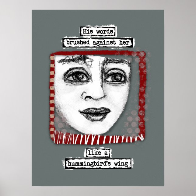 Poster de l'aile de colibri Mur Art (Devant)
