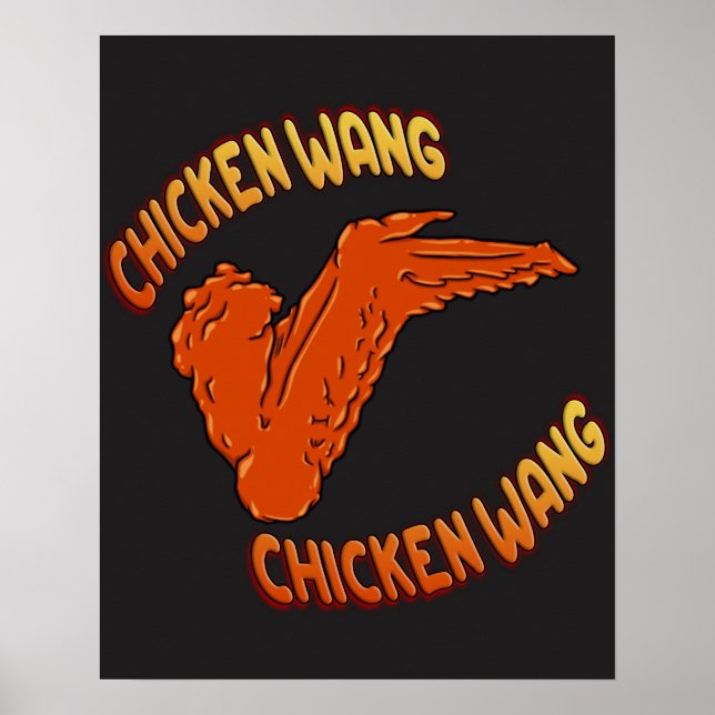 Poster de l'aile de poulet (Devant)