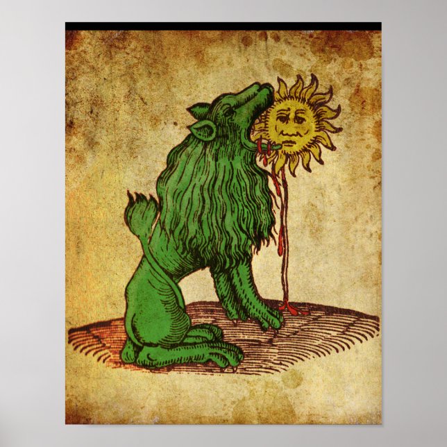 Poster de l'alchimie du lion vert (Devant)