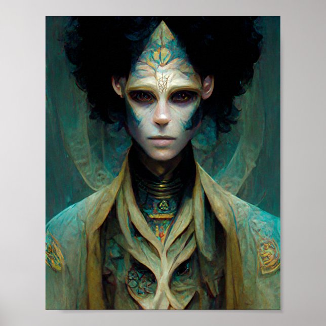 Poster de l'Alien Man Sci-Fi Art (Devant)