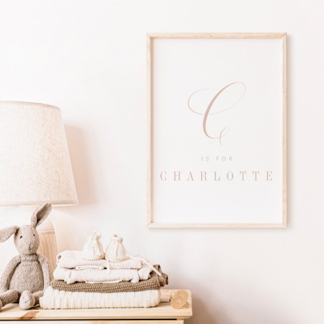 Poster de l'alphabet de calligraphie minimaliste (Créateur téléchargé)