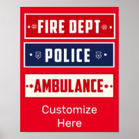 Poster de l'Ambulance de police des incendies Thun