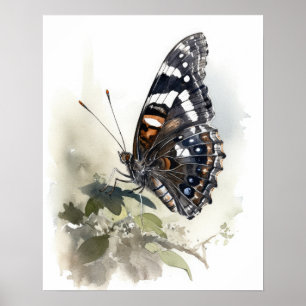 Poster de l'amiral Weidemeyer's Butterfly Art