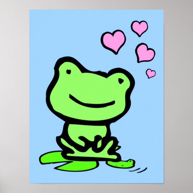 Poster de l'amour de la grenouille (Devant)