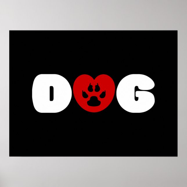 Poster de l'amour pour le chien (Devant)