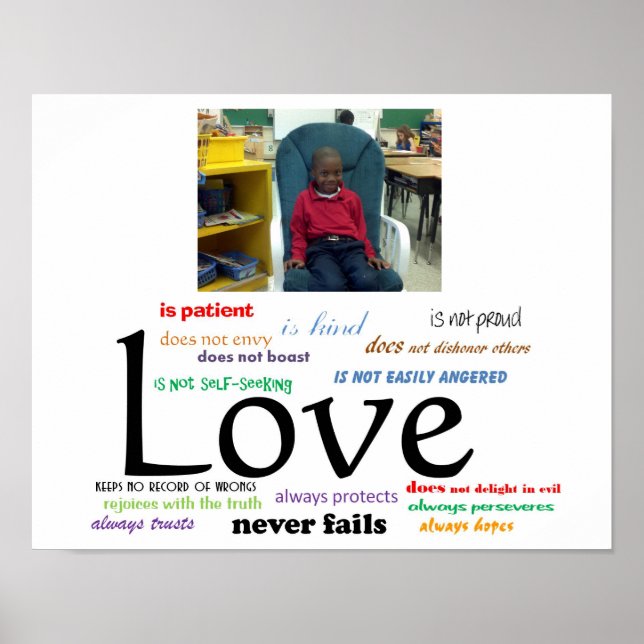 Poster de l'amour sans échec (non couple) 14 x 11 (Devant)