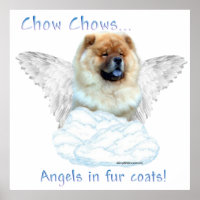 Poster de l'Ange Chow en fourrure