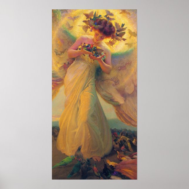 Poster de l'ange des oiseaux (Devant)