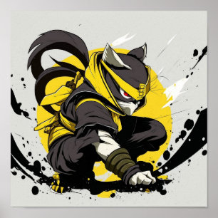 Poster de l'Anime de chat Ninja