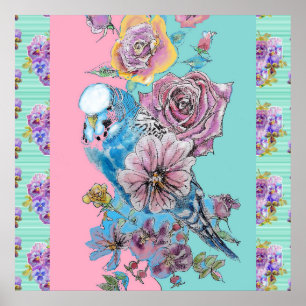 Poster de l'Aqua de la Bugie Bleue Rose