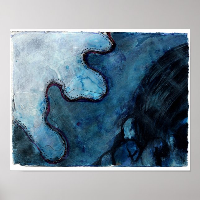 Poster de l'aquarelle Abstraite (Devant)