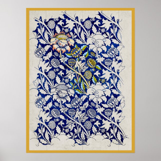 Poster de l'aquarelle William Morris (Devant)