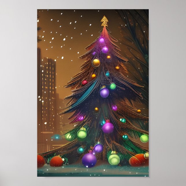 Poster de l'arbre de Noël (Devant)