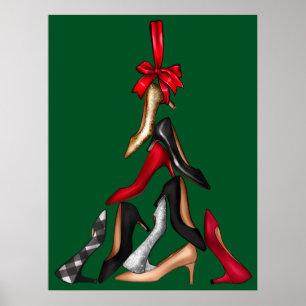 Poster de l'arbre de Noël High Heures