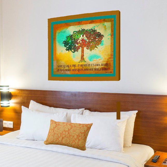 Poster de l'arbre de vie avec deux colombes (Créateur téléchargé)