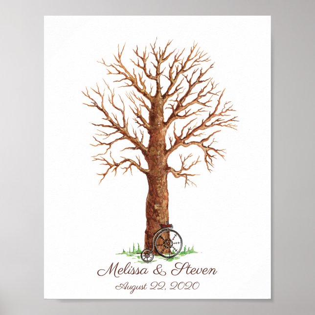 Poster de l'arbre d'empreintes digitales de peintu (Devant)