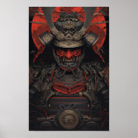 Poster de l'armure de Samouraï japonais