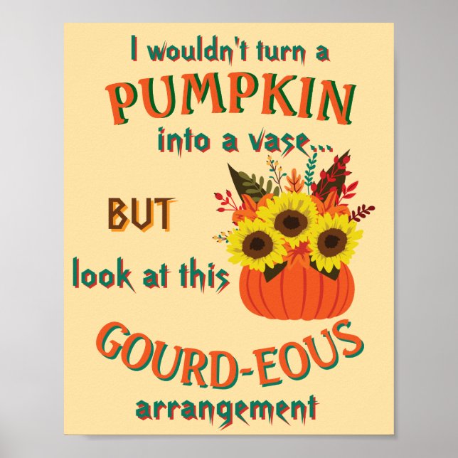 Poster de l'arrangement de Citrouille Gourd (Devant)
