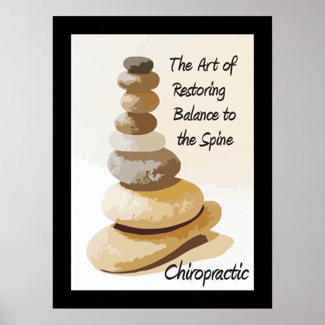 Poster de l'art chiropratique de rétablir l'équili (Devant)