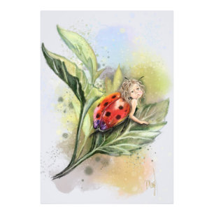 Poster de l'Art Cute Ladybug