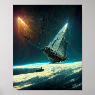 Poster de l'art de la science-fiction
