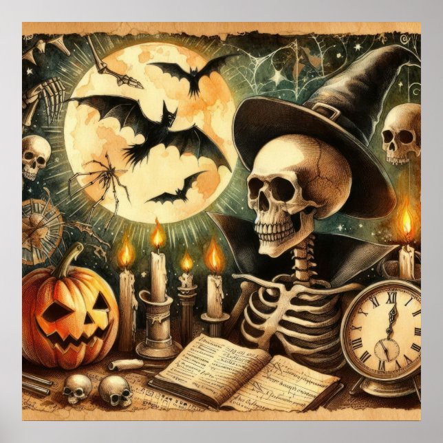 Poster de l'art d'Halloween (Devant)