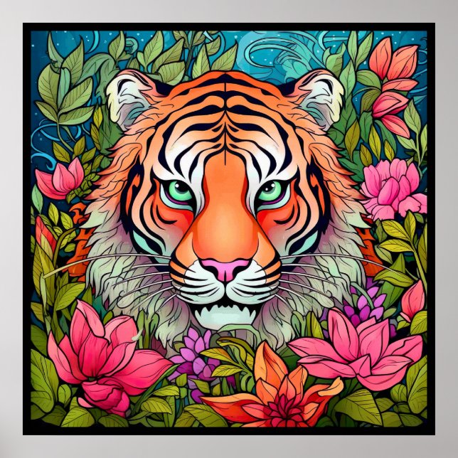 Poster de l'Art Extraordinaire du Tigre dans la Ju (Devant)