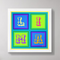 Poster de l'art moderne coloré de Lima Pérou