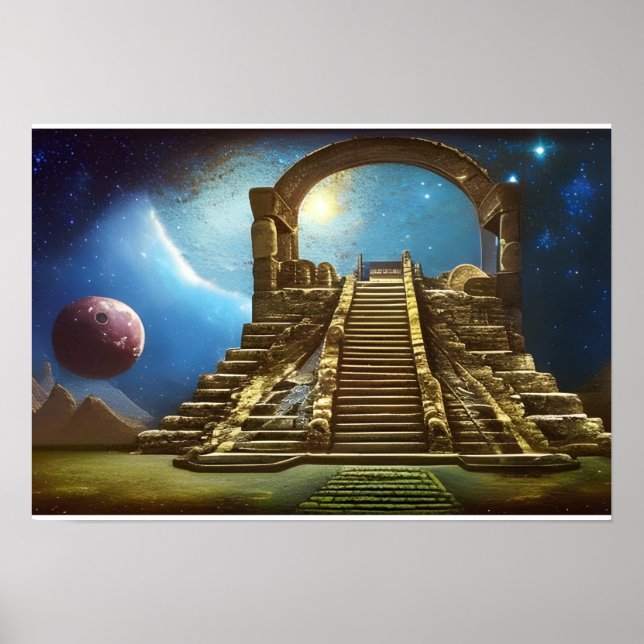 Poster de l'Art numérique Astral Ruins (Devant)