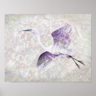 Poster de l'Art numérique Great Egret