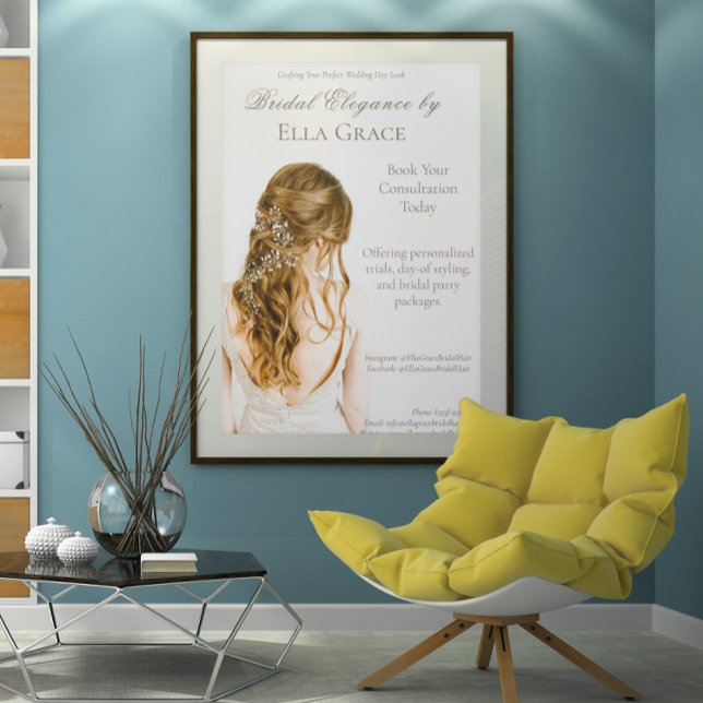 Poster de l'artiste des cheveux du jour du mariage (Créateur téléchargé)