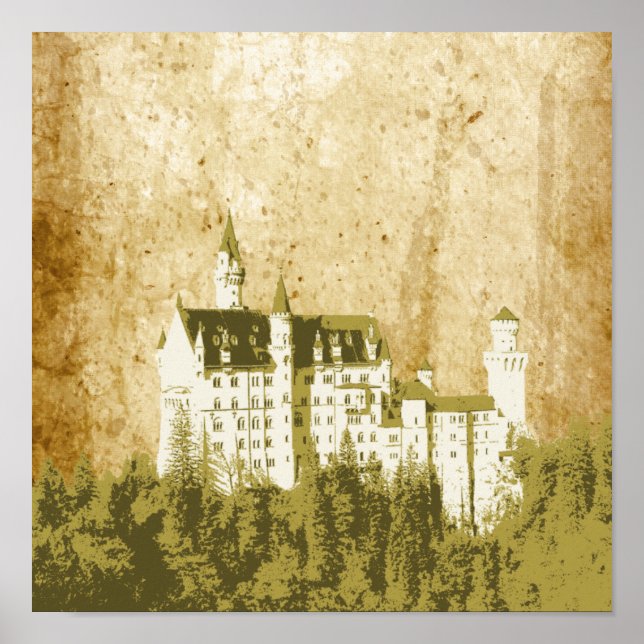 Poster de l'artiste Vintage Imaginaire blanc (Devant)