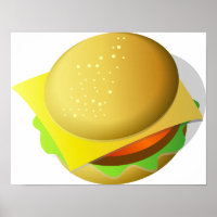 Poster de l'assiette de Taste Hamburger