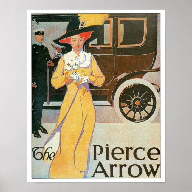 Poster de l'automobile Pierce Arrow et de l'art Vi (Devant)