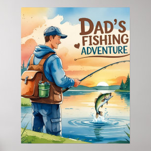 Poster de l'aventure de pêche papa