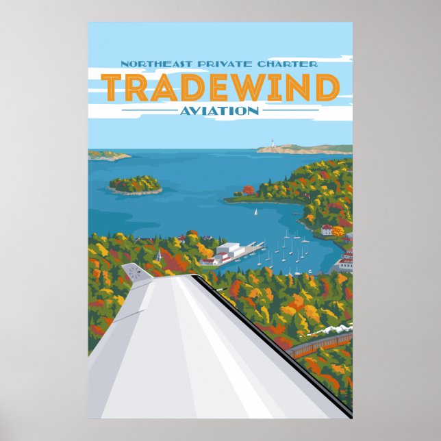 Poster de l'Aviation commerciale d'automne du Nord (Devant)