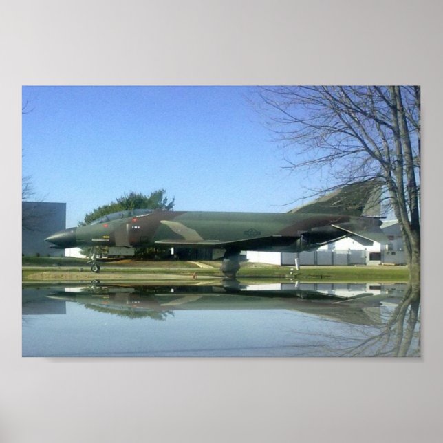 Poster de l'avion de combat (F4-Phantom) (Devant)