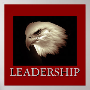 Poster de leadership Brown Dark Red Sepia