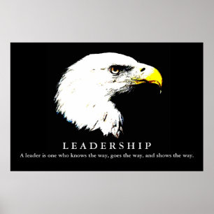 Poster de leadership Pop Art Eagle