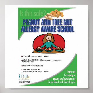 Poster de l'école Aware Allergy