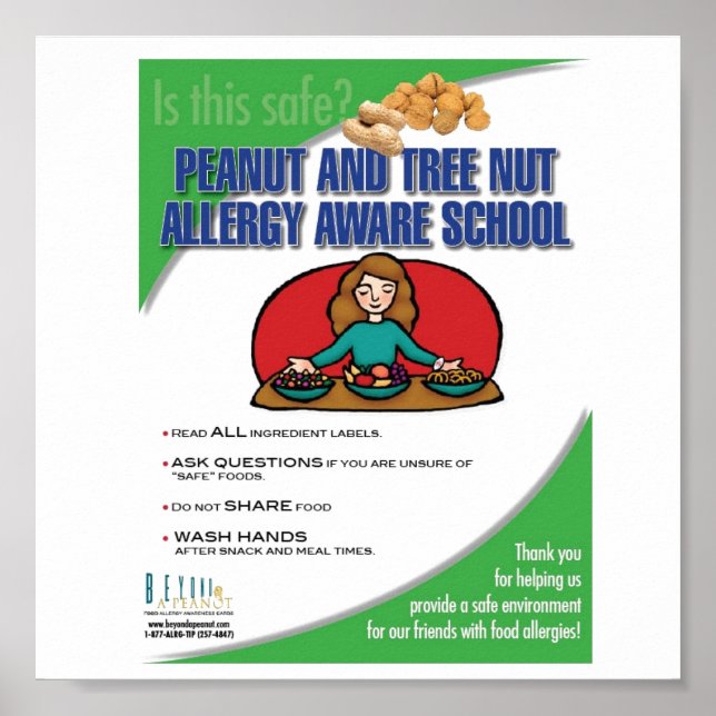 Poster de l'école Aware Allergy (Devant)
